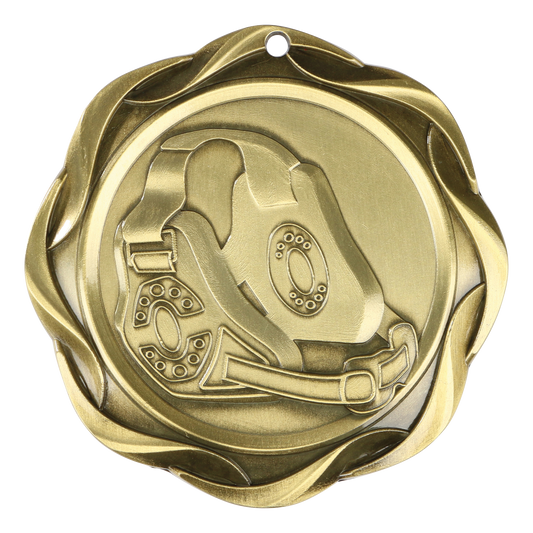 Fusion Wrestling Medal 3" / Gold