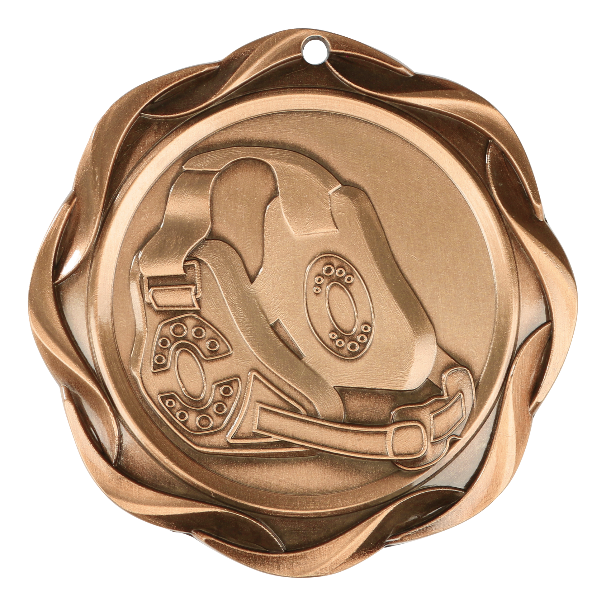 Fusion Wrestling Medal 3" / Bronze (Copper Tone)