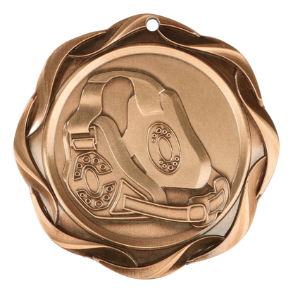 Fusion Wrestling Medal 3" / Bronze (Copper Tone)