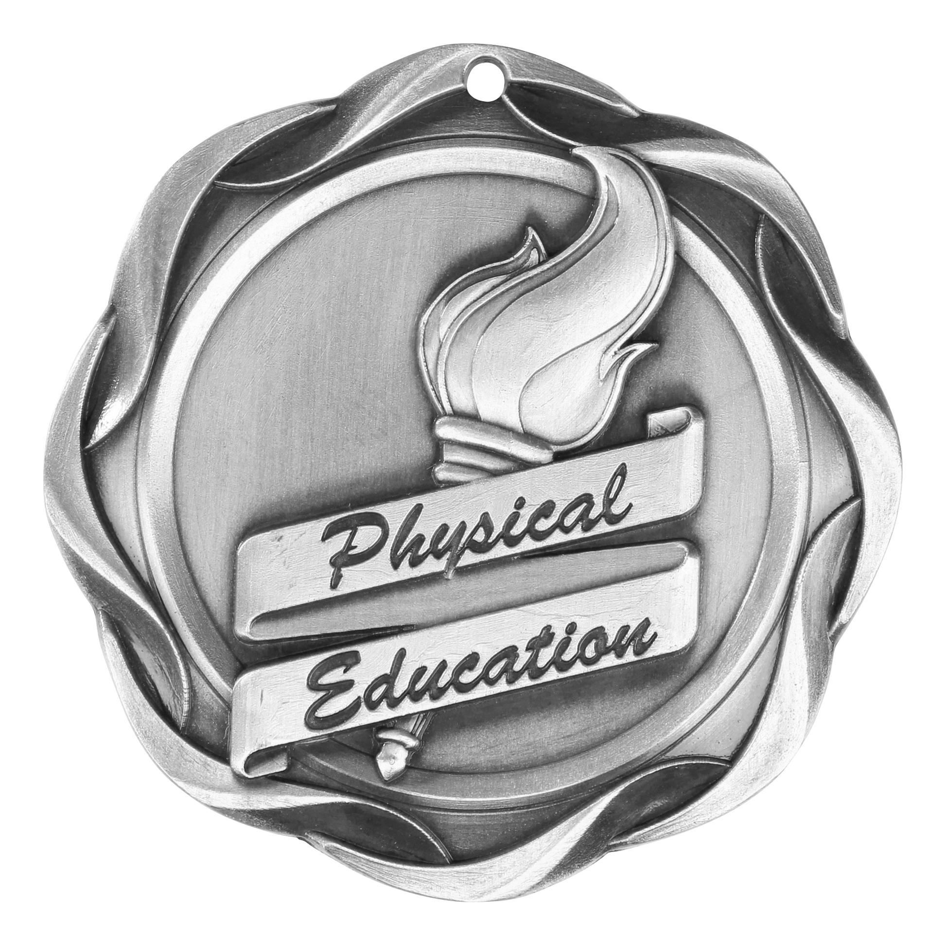 Fusion Physical Education Medal 3" / Silver