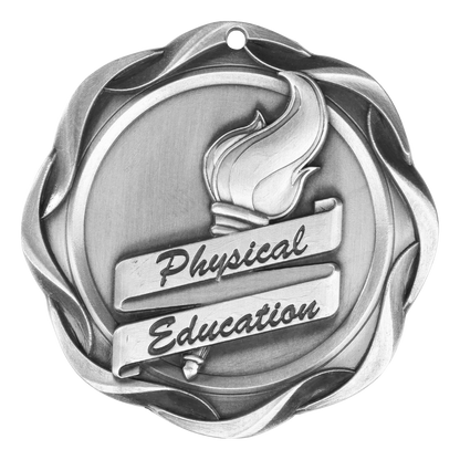 Fusion Physical Education Medal 3" / Silver