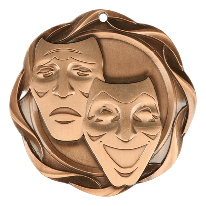 Fusion Drama Medal 3" / Bronze (Copper Tone)