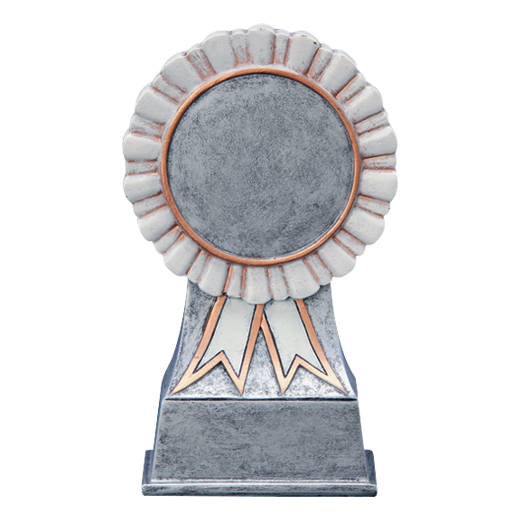 White Ribbon Insert Holder 5"