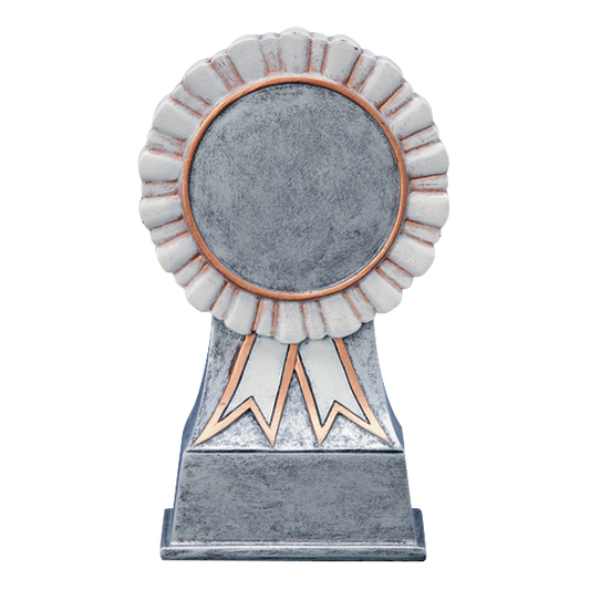 White Ribbon Insert Holder 5"