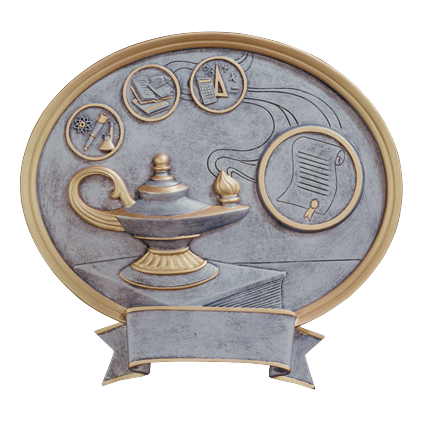 Legend Oval Knowledge Award 8"