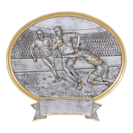 Legend Oval Rugby Award 8"