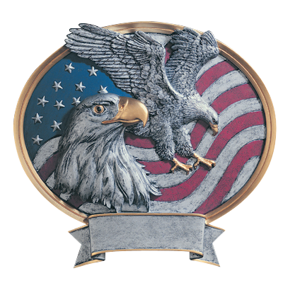 Legend Oval Eagle USA Award 8"