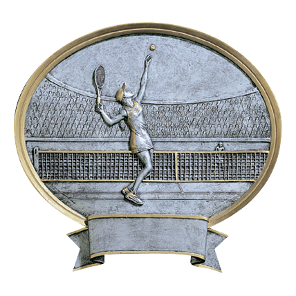 Legend Oval Tennis Award Female 8"