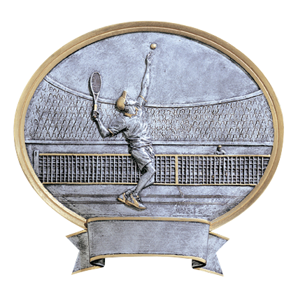Legend Oval Tennis Award Male 8"