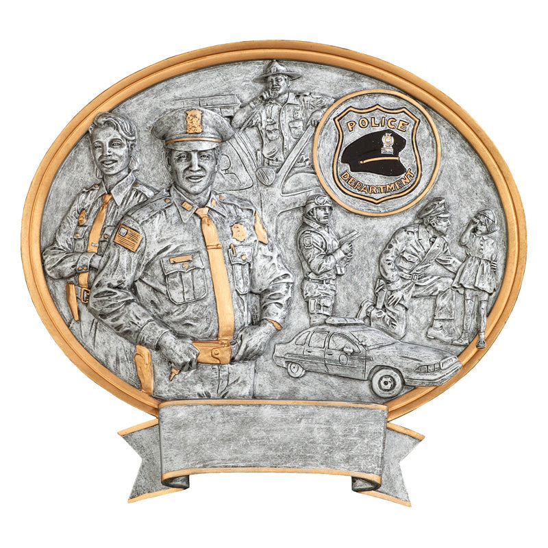 Legend Oval Police Award 8"
