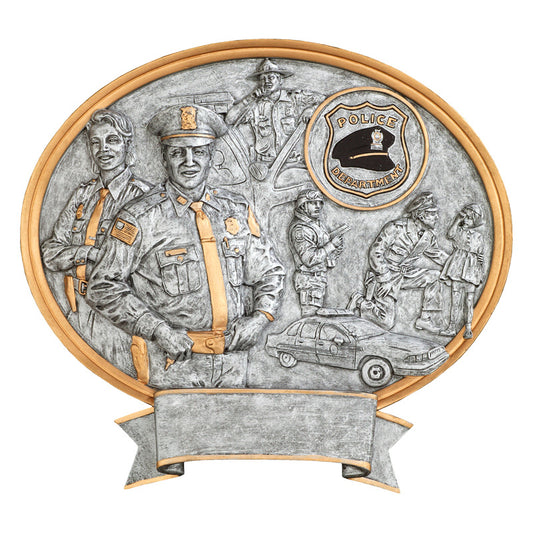 Legend Oval Police Award 8"