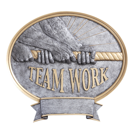 Legend Oval Teamwork Award 8"