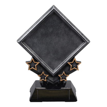 Diamond Design Logo Trophy 9"