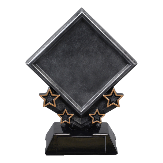 Diamond Design Logo Trophy 9"