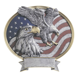 Legend Oval Eagle USA Award 6"
