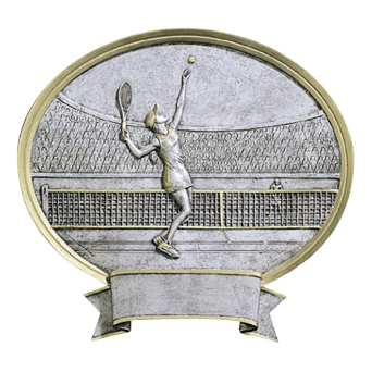 Legend Oval Tennis Award Male 6"