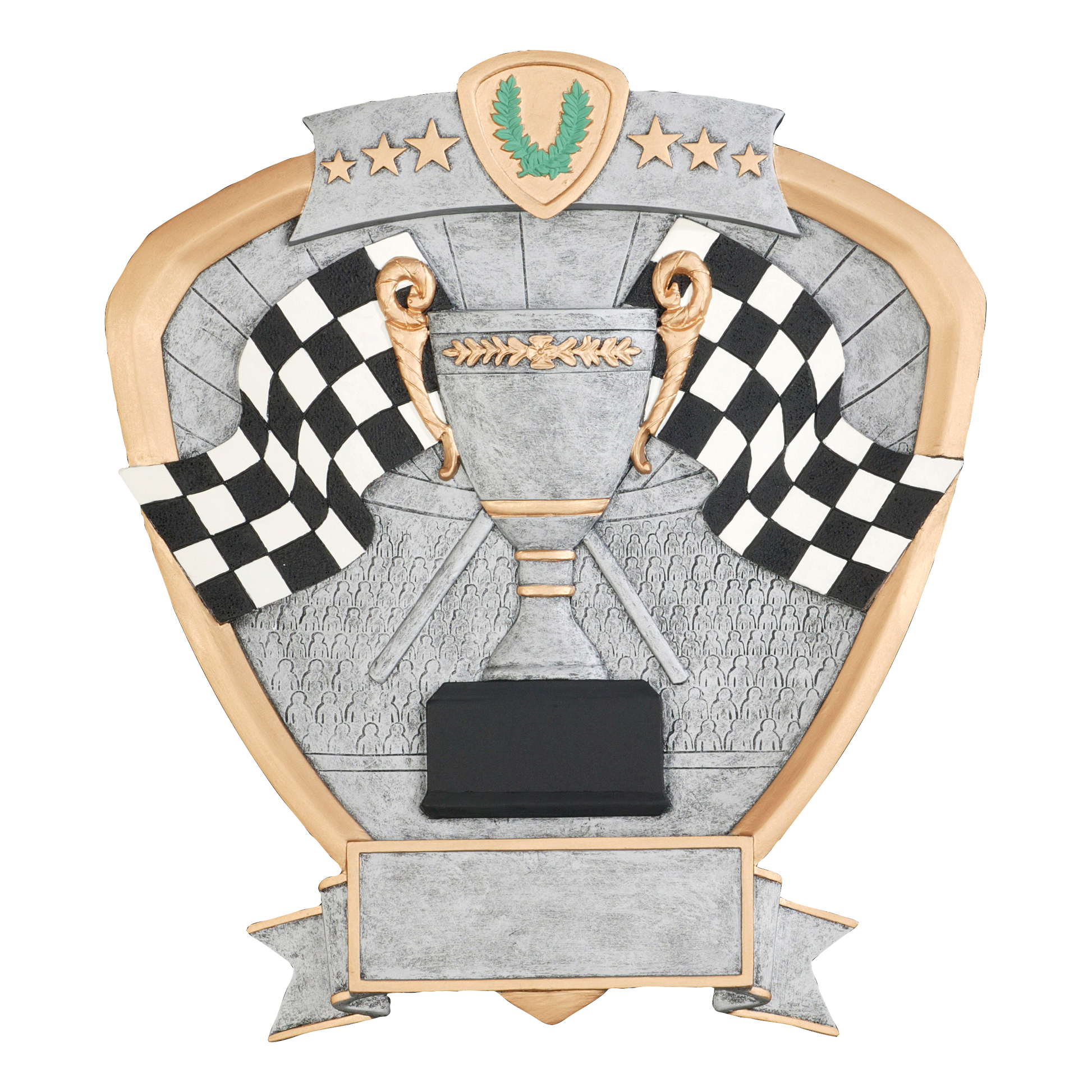 Shield Racing Flags Award 8.5"