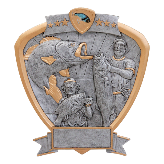 Shield Bass Fishing Award 8.5"