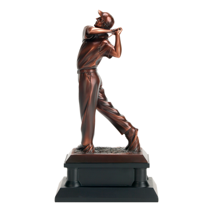 Signature Bronze Resin Golfer Male 12"