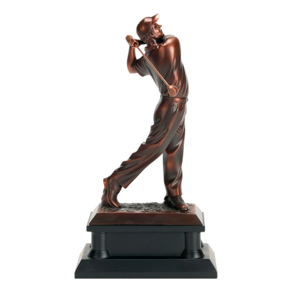 Signature Bronze Resin Golfer Male 12"