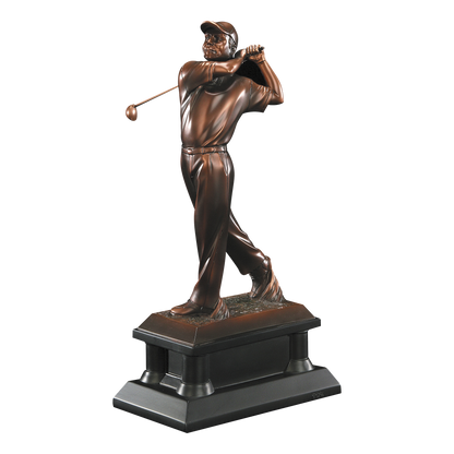 Signature Bronze Resin Golfer Male 14"