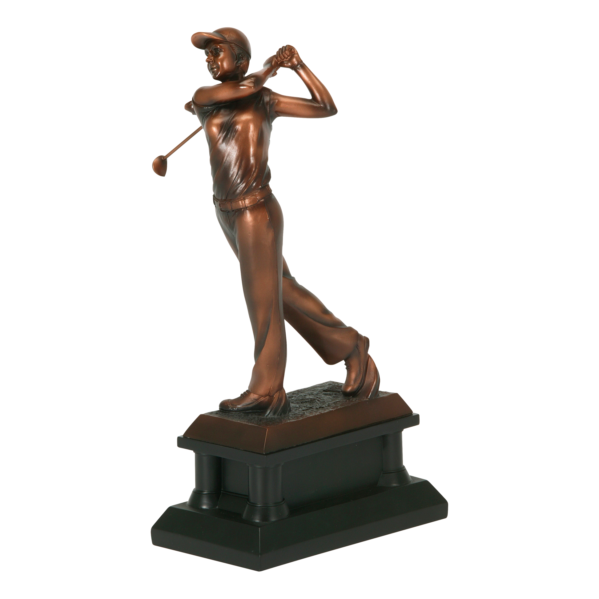Signature Bronze Resin Golfer Female 14"