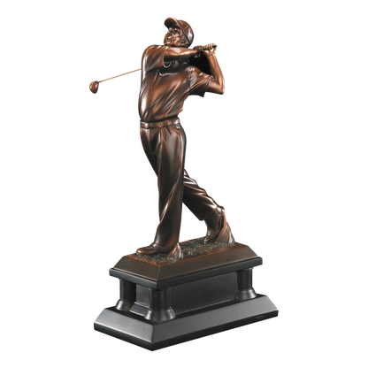 Signature Bronze Resin Golfer Male 16"