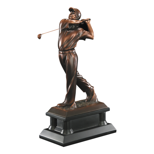 Signature Bronze Resin Golfer Male 16"