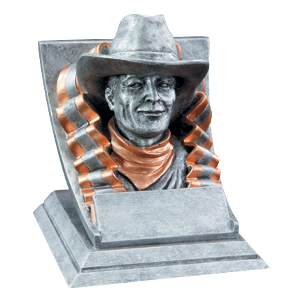 Cowboy Mascot 4"
