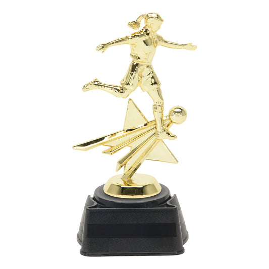 Star Soccer Female Trophy 8.25"