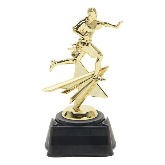 Star Flag Football Trophy 8.25"