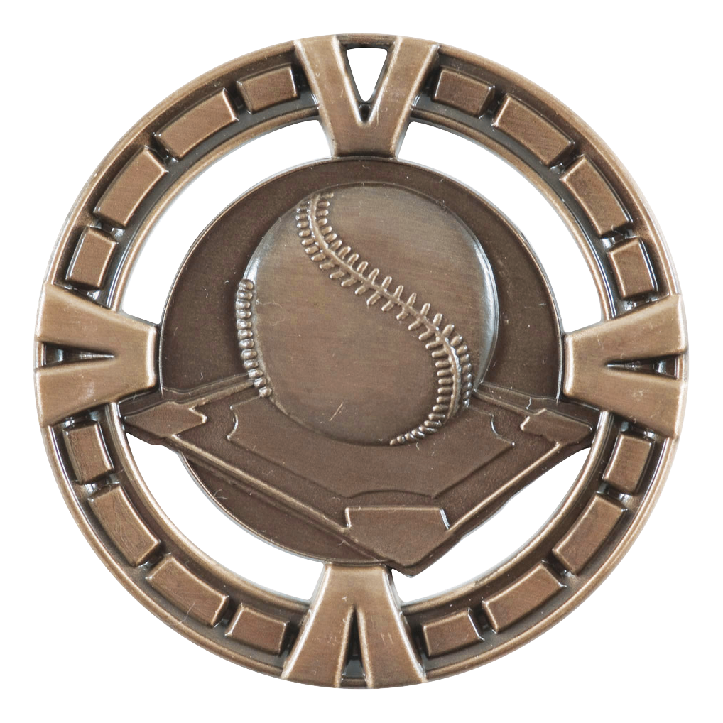 Celebration Baseball Medal 2.5" / Bronze (Copper Tone)