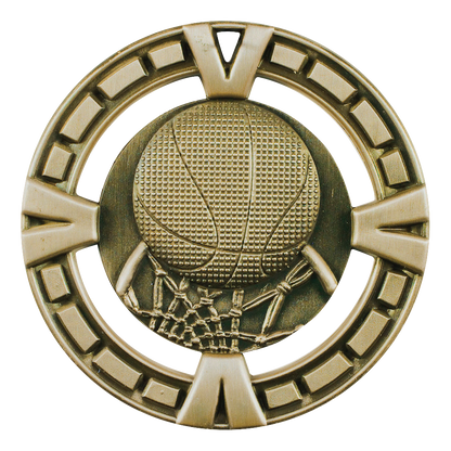 Celebration Basketball Medal 2.5" / Gold