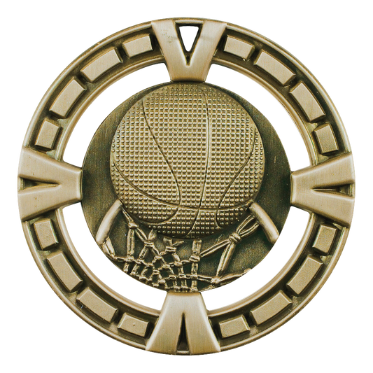 Celebration Basketball Medal 2.5" / Gold