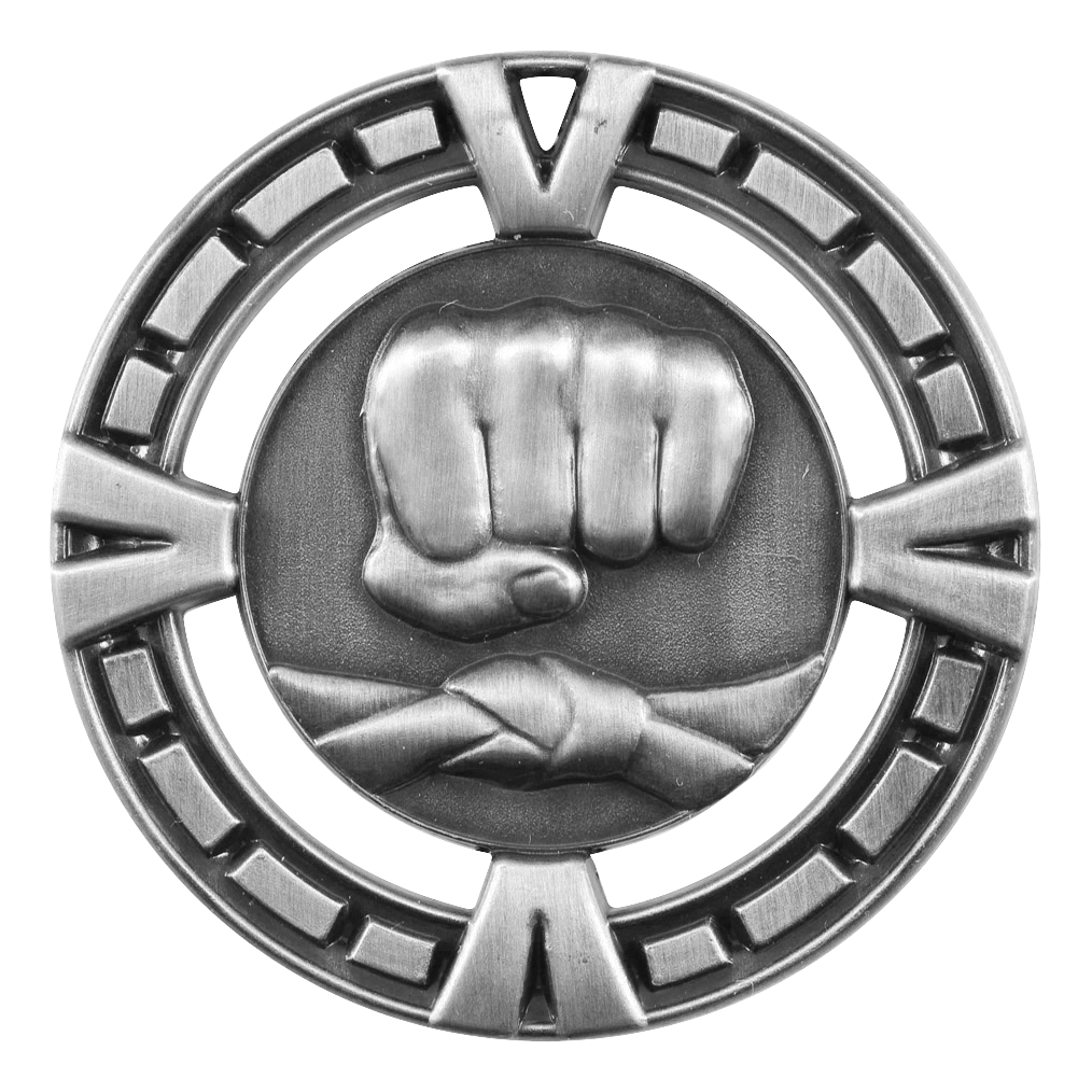 Celebration Martial Arts Medal 2.5" / Silver