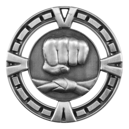 Celebration Martial Arts Medal 2.5" / Silver