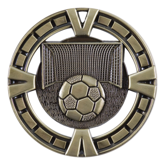 Celebration Soccer Medal 2.5" / Gold