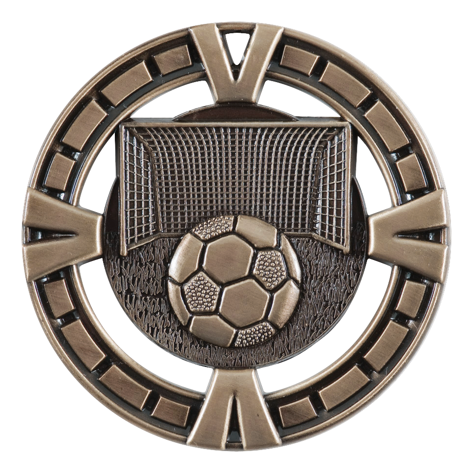 Celebration Soccer Medal 2.5" / Bronze (Copper Tone)