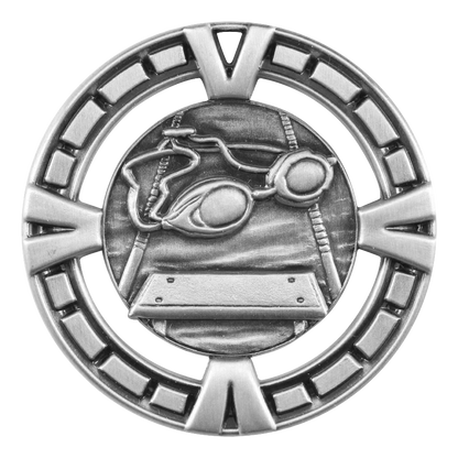 Celebration Swimming Medal 2.5" / Silver