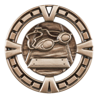 Celebration Swimming Medal 2.5" / Bronze (Copper Tone)