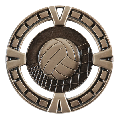 Celebration Volleyball Medal 2.5" / Bronze (Copper Tone)