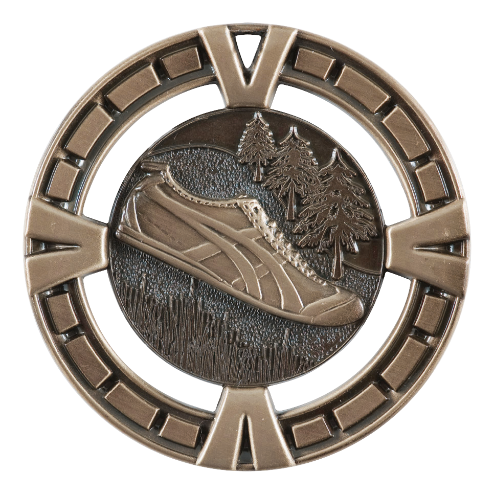 Celebration Cross Country Medal 2.5" / Bronze (Copper Tone)