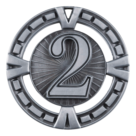 Celebration 2nd Place Medal 2.5" / Silver
