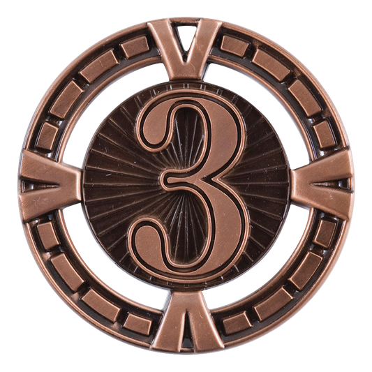 Celebration 3rd Place Medal 2.5" / Bronze (Copper Tone)