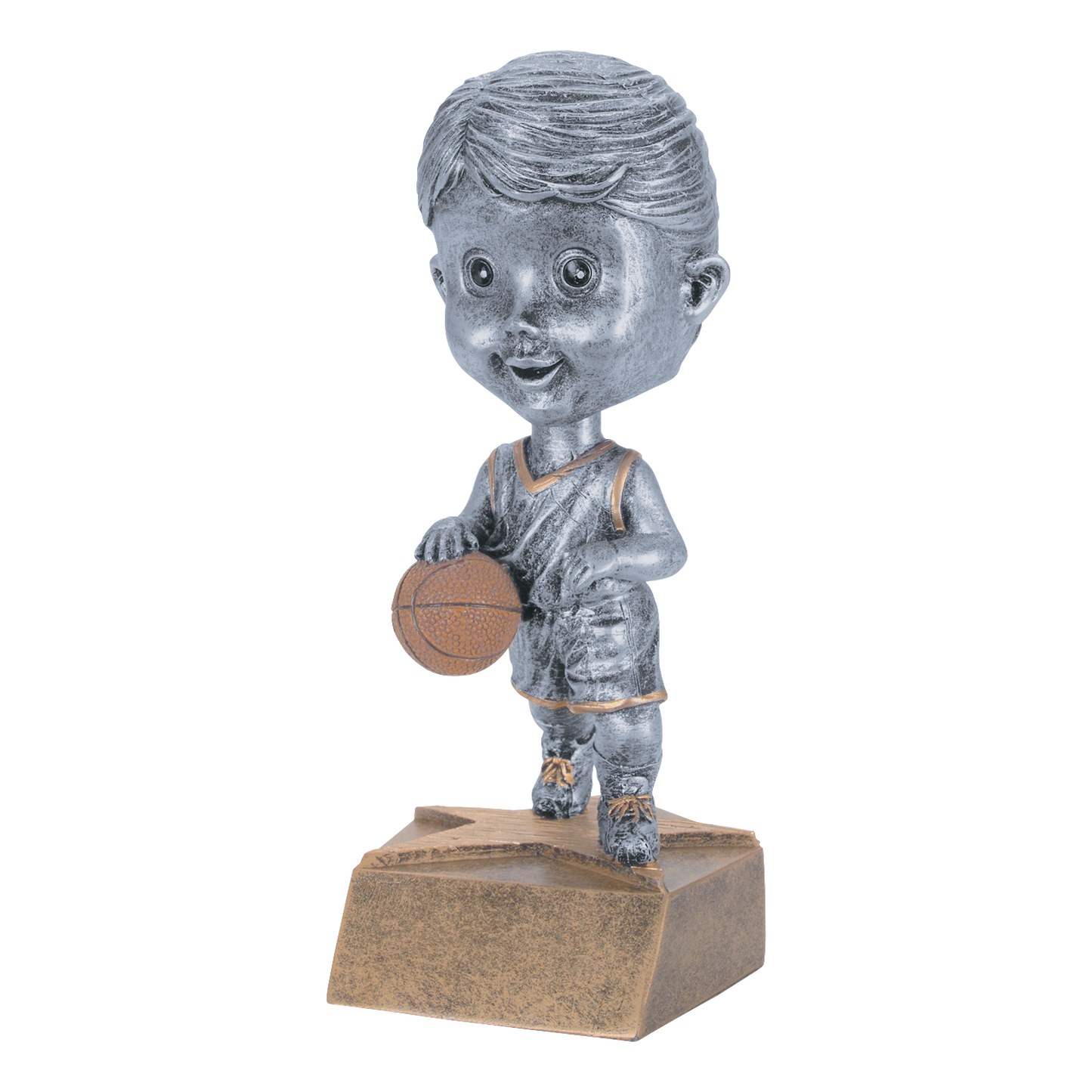 Bobblehead Basketball Trophy Female 6"