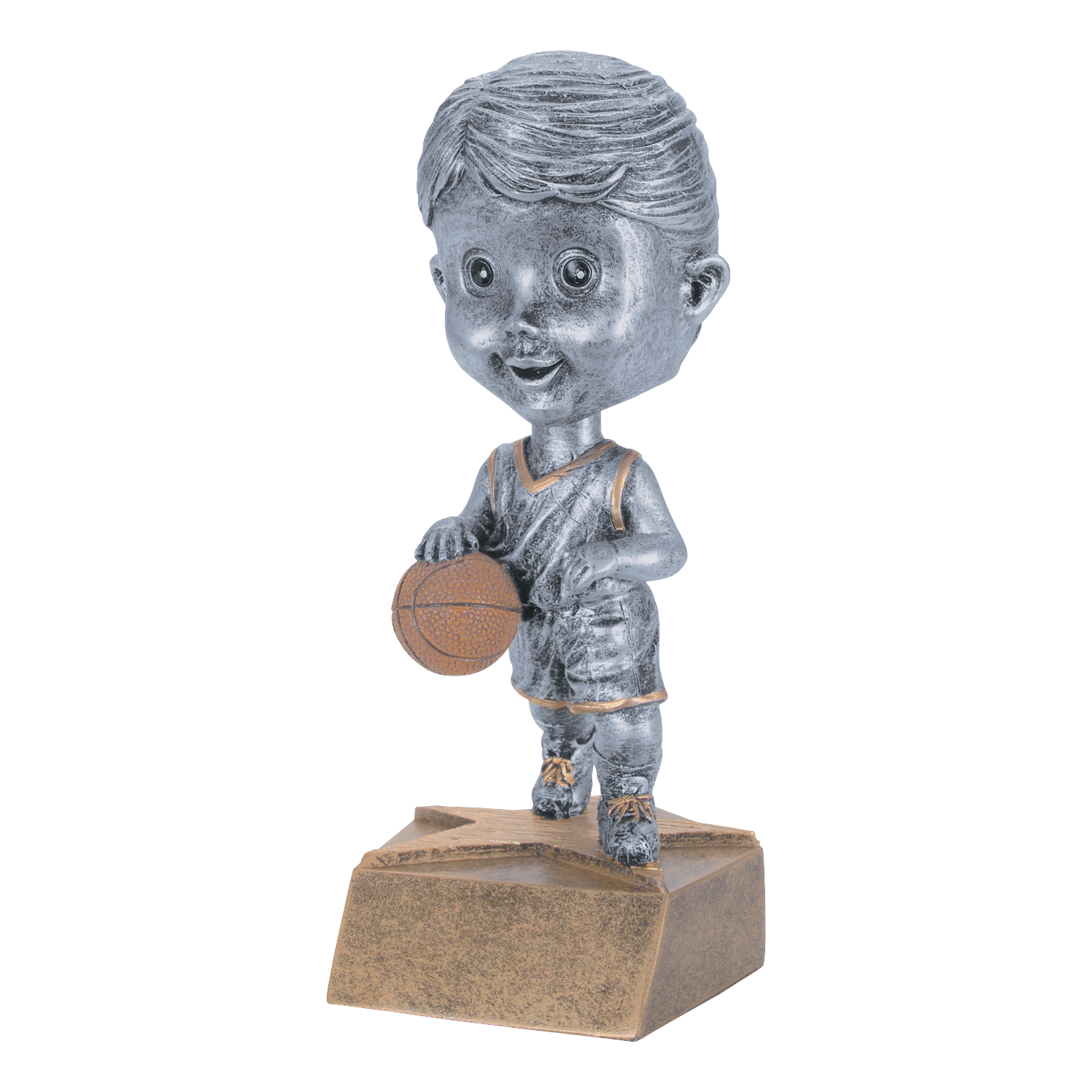 Bobblehead Basketball Trophy Female 6"
