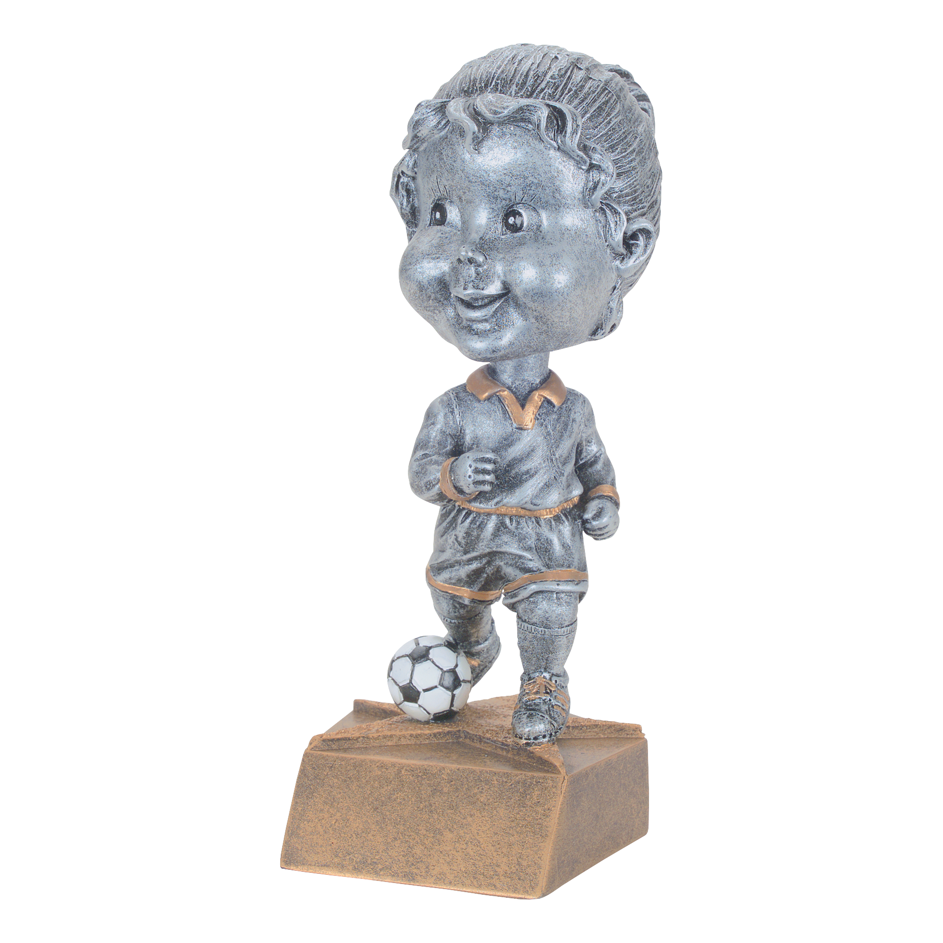 Bobblehead Soccer Trophy Female 6"
