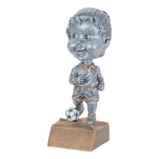Bobblehead Soccer Trophy Female 6"
