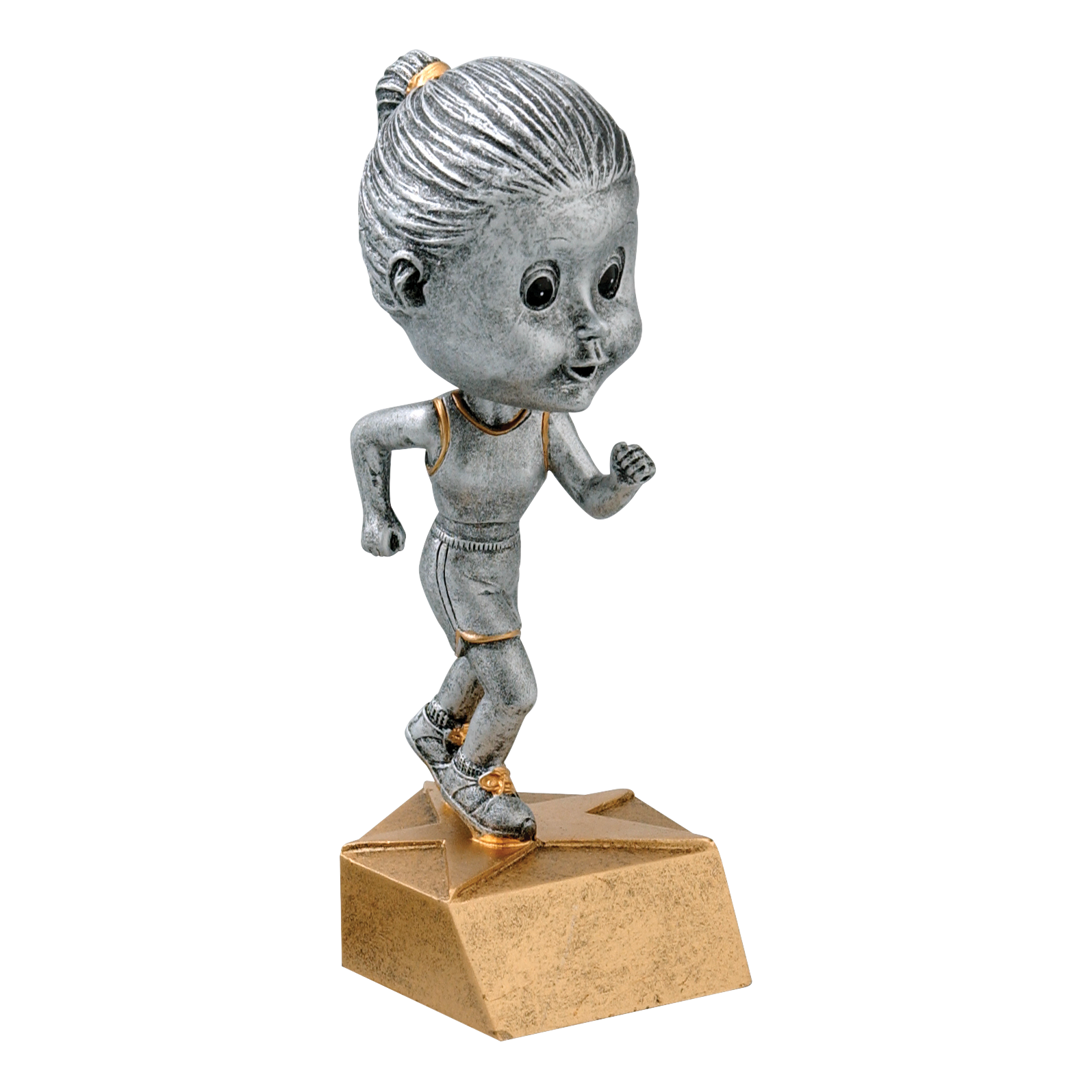 Bobblehead Track Trophy Female 6"