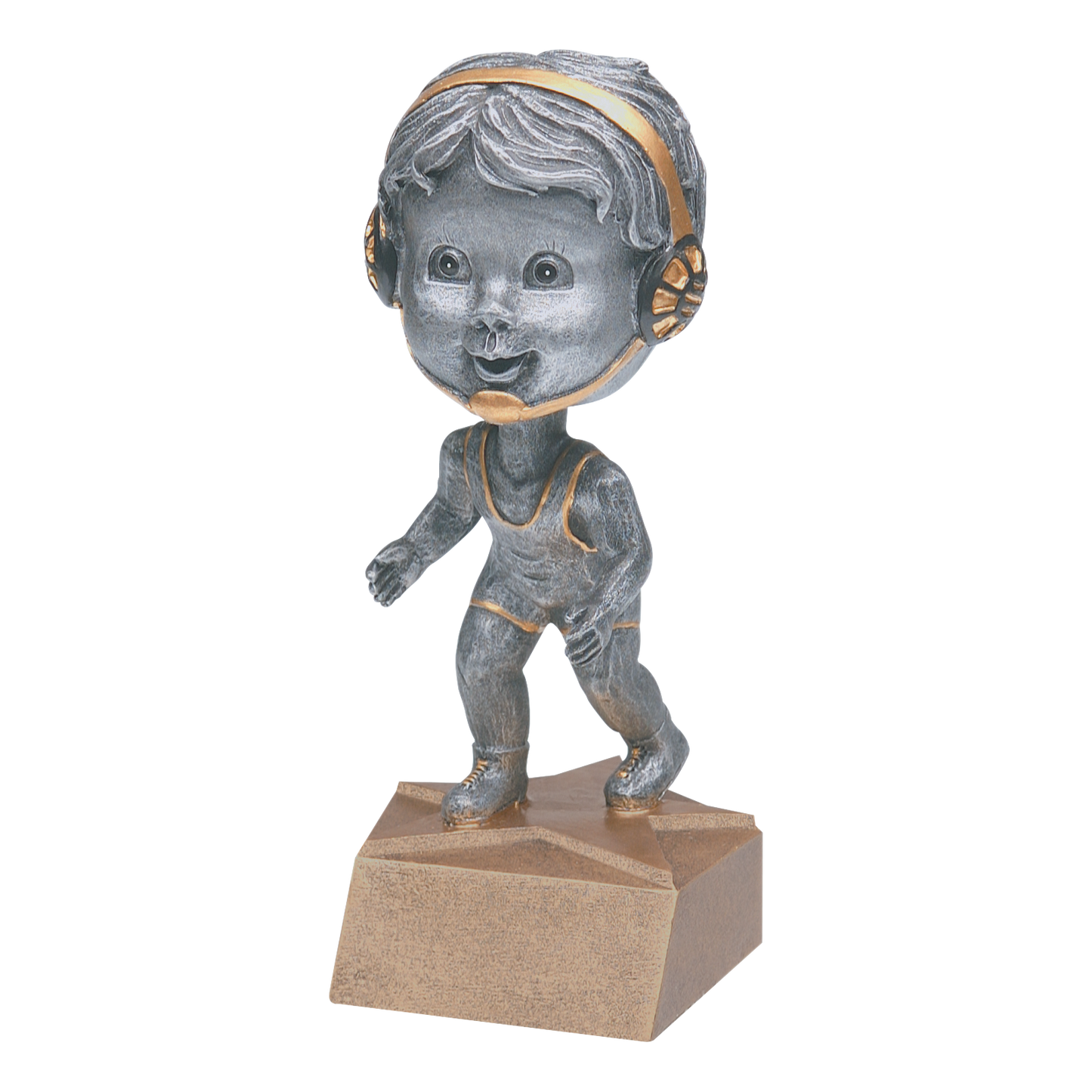 Bobblehead Wrestling Trophy Male 6"